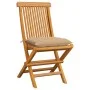 Garden chairs 6 units with beige cushions teak wood by , Garden chairs - Ref: Foro24-3065608, Price: 386,55 €, Discount: %
