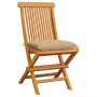 Gartenstühle 6 Stück mit beigen Kissen aus Teakholz von , Gartenstühle - Ref: Foro24-3065608, Preis: 391,48 €, Rabatt: %
