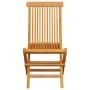 Garden chairs 6 units with beige cushions teak wood by , Garden chairs - Ref: Foro24-3065608, Price: 386,55 €, Discount: %