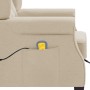 Massagesessel aus cremefarbenem Stoff mit Fußstütze von vidaXL, Elektrische Massagesessel - Ref: Foro24-320170, Preis: 256,67...