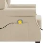 Sillón de masaje con reposapiés tela crema de vidaXL, Sillones de masaje eléctricos - Ref: Foro24-320170, Precio: 252,83 €, D...