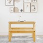 Juego de comedor Panama 3 pzas madera maciza de pino