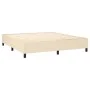 Box spring bed with mattress and LED lights, cream fabric, 180x200 cm. by , Beds and slatted bases - Ref: Foro24-3134738, Pri...