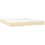 Boxspringbett mit cremefarbenem Stoffbezug und Matratze, 180x200 cm. von , Betten und Lattenroste - Ref: Foro24-3141798, Prei...