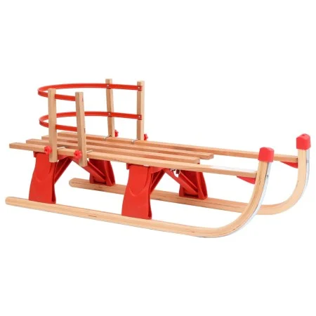 Zusammenklappbarer Schneeschlitten mit Holzrückenlehne 119 cm von vidaXL, Schlitten - Ref: Foro24-92493, Preis: 106,40 €, Rab...