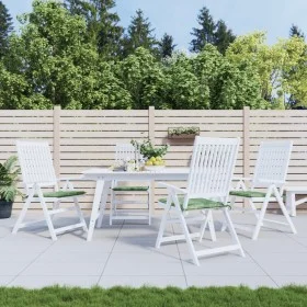 Stuhlkissen 4 Stk. Stoff mit Blattmuster 40x40x3 cm von , Kissen für Stühle und Sofas - Ref: Foro24-361024, Preis: 38,85 €, R...