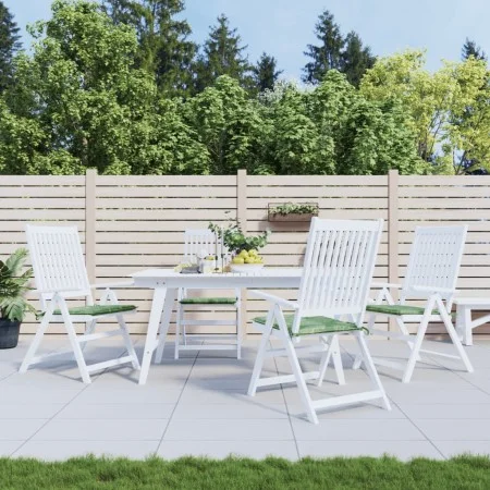 Stuhlkissen 4 Stk. Stoff mit Blattmuster 40x40x3 cm von , Kissen für Stühle und Sofas - Ref: Foro24-361024, Preis: 38,85 €, R...