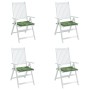 Set of 4 chair cushions, leaf print fabric, 40x40x3 cm by , Cushions for chairs and sofas - Ref: Foro24-361024, Price: 39,62 ...