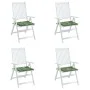 Set of 4 chair cushions, leaf print fabric, 40x40x3 cm by , Cushions for chairs and sofas - Ref: Foro24-361024, Price: 38,85 ...