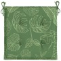 Set of 4 chair cushions, leaf print fabric, 40x40x3 cm by , Cushions for chairs and sofas - Ref: Foro24-361024, Price: 39,62 ...