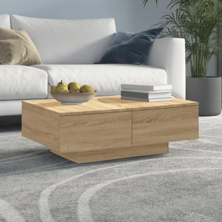 Plywood oak-colored coffee table 90x60x31 cm by , Coffee table - Ref: Foro24-804178, Price: 97,51 €, Discount: %
