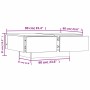 Kaffeetisch aus Sperrholz in Eichenholzfarbe, 90x60x31 cm. von , Couchtisch - Ref: Foro24-804178, Preis: 97,51 €, Rabatt: %