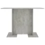 Gray concrete wood dining table 110x60x75 cm by , Kitchen and dining tables - Ref: Foro24-800247, Price: 71,79 €, Discount: %