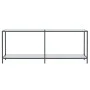 Konsolentisch aus weißem gehärtetem Glas, 200x35x75,5 cm. von , Seitentische - Ref: Foro24-331708, Preis: 87,45 €, Rabatt: %