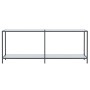 Konsolentisch aus weißem gehärtetem Glas, 200x35x75,5 cm. von , Seitentische - Ref: Foro24-331708, Preis: 96,99 €, Rabatt: %