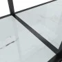 Konsolentisch aus weißem gehärtetem Glas, 200x35x75,5 cm. von , Seitentische - Ref: Foro24-331708, Preis: 87,45 €, Rabatt: %