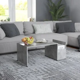 Mesa de centro madera contrachapada gris hormigón 90x45x35 cm de , Mesas de centro - Ref: Foro24-802925, Precio: 36,36 €, Des...