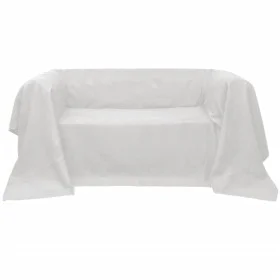 Sofaüberzug aus cremefarbener Mikro-Wildleder 210x280 cm von , Abdeckungen - Ref: Foro24-130890, Preis: 20,27 €, Rabatt: %
