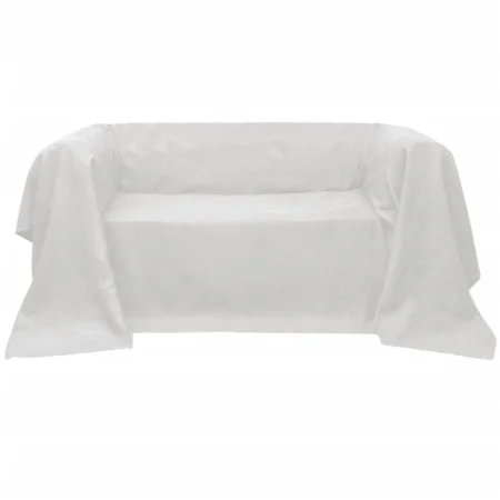Cream-colored micro-suede sofa cover 210x280 cm by , Covers - Ref: Foro24-130890, Price: 20,27 €, Discount: %