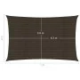Brown HDPE sail shade 160 g/m² 4x7 m by , Umbrellas - Ref: Foro24-311795, Price: 59,76 €, Discount: %