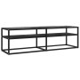 TV-Möbel aus schwarzem Marmor in den Maßen 140x40x40,5 cm mit gehärtetem Glas. von , TV-Möbel - Ref: Foro24-331717, Preis: 86...