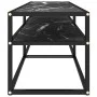 TV-Möbel aus schwarzem Marmor in den Maßen 140x40x40,5 cm mit gehärtetem Glas. von , TV-Möbel - Ref: Foro24-331717, Preis: 85...