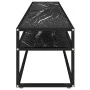 TV-Möbel aus schwarzem Marmor in den Maßen 200x40x40,5 cm mit gehärtetem Glas. von , TV-Möbel - Ref: Foro24-331729, Preis: 10...