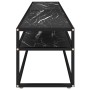 TV-Möbel aus schwarzem Marmor in den Maßen 200x40x40,5 cm mit gehärtetem Glas. von , TV-Möbel - Ref: Foro24-331729, Preis: 10...