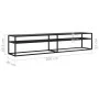 TV-Möbel aus schwarzem Marmor in den Maßen 200x40x40,5 cm mit gehärtetem Glas. von , TV-Möbel - Ref: Foro24-331729, Preis: 10...