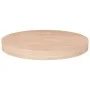 Eichenholz-Rundtischplatte unbehandelt Ø40x4 cm von , Tischplatten - Ref: Foro24-342908, Preis: 44,08 €, Rabatt: %