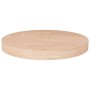 Round oak wood table top untreated surface Ø40x4 cm by , Table tops - Ref: Foro24-342908, Price: 43,03 €, Discount: %