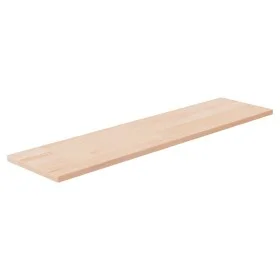 Solid untreated oak wood shelf table 80x20x1.5 cm by , Shelves and shelves - Ref: Foro24-342922, Price: 25,05 €, Discount: %