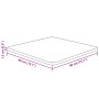 Square table board made of dark brown oak wood, measuring 40x40x1.5cm. by , Table tops - Ref: Foro24-343014, Price: 32,89 €, ...
