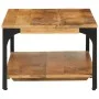 Coffee table with 2 heights, made of steel and mango wood, measuring 100x55x38 cm. by , Coffee table - Ref: Foro24-352019, Pr...