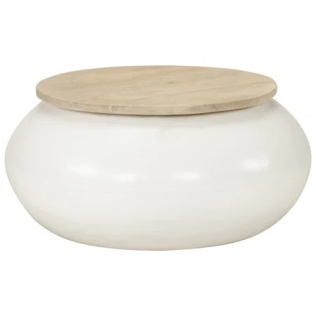 Massiver Couchtisch aus weißem Mangoholz 51x51x27 cm von , Couchtisch - Ref: Foro24-352052, Preis: 168,63 €, Rabatt: %