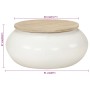 Mesa de centro de madera maciza de mango blanca 51x51x27 cm de , Mesas de centro - Ref: Foro24-352052, Precio: 169,11 €, Desc...