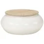 Mesa de centro de madera maciza de mango blanca 51x51x27 cm de , Mesas de centro - Ref: Foro24-352052, Precio: 168,63 €, Desc...