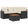 Gartenmöbel-Set, 5-teilig, mit schwarzen Polstern aus synthetischem Rattan von , Gartensets - Ref: Foro24-3258339, Preis: 309...