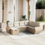 Garden set with 7 pieces of sofas and beige synthetic rattan cushions. by , Garden sets - Ref: Foro24-3264144, Price: 496,78 ...