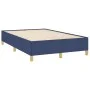 Box spring bed with mattress and LED lights, blue fabric, 120x190 cm. by , Beds and slatted bases - Ref: Foro24-3270245, Pric...