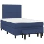 Box spring bed with blue fabric mattress 120x190 cm by , Beds and slatted bases - Ref: Foro24-3270354, Price: 412,22 €, Disco...