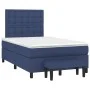 Box spring bed with blue fabric mattress 120x190 cm by , Beds and slatted bases - Ref: Foro24-3270389, Price: 428,03 €, Disco...