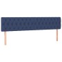 Cama box spring con colchón tela azul 120x190 cm de , Camas y somieres - Ref: Foro24-3270431, Precio: 431,22 €, Descuento: %