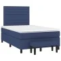 Box spring bed with blue fabric mattress 120x190 cm by , Beds and slatted bases - Ref: Foro24-3270368, Price: 434,27 €, Disco...