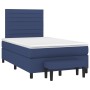 Cama box spring con colchón tela azul 120x190 cm de , Camas y somieres - Ref: Foro24-3270368, Precio: 418,19 €, Descuento: %