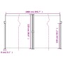 Seitlicher ausziehbarer weißer Markisenstoff 220x1000 cm. von , Sonnenschirme - Ref: Foro24-4004781, Preis: 182,94 €, Rabatt: %