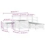 6-piece garden sofa set made of solid Douglas fir wood by , Garden sets - Ref: Foro24-3250698, Price: 395,66 €, Discount: %