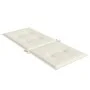 High back chair cushions 2 units cream melange fabric 120x50x4cm by , Cushions for chairs and sofas - Ref: Foro24-4002418, Pr...
