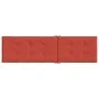 Cushion for sun lounger in red melange fabric (75+105)x50x3 cm by , Cushions for chairs and sofas - Ref: Foro24-4002493, Pric...