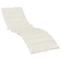 Cushion for sun lounger in cream melange fabric 200x50x4 cm by , Cushions for chairs and sofas - Ref: Foro24-4002500, Price: ...